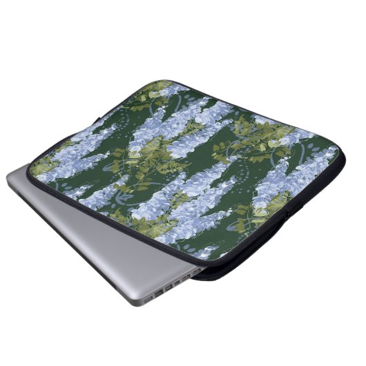 Floral  Laptoptas Laptop Sleeve (Voorkant onderkant)
