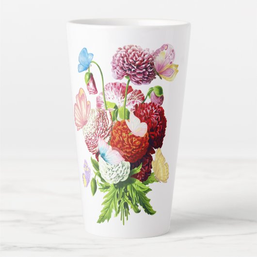 Floral Latte Mok (Voorkant)