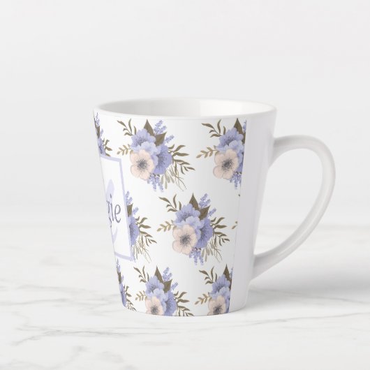  Floral Latte Mok (Rechts)