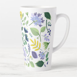 Floral Latte Mok