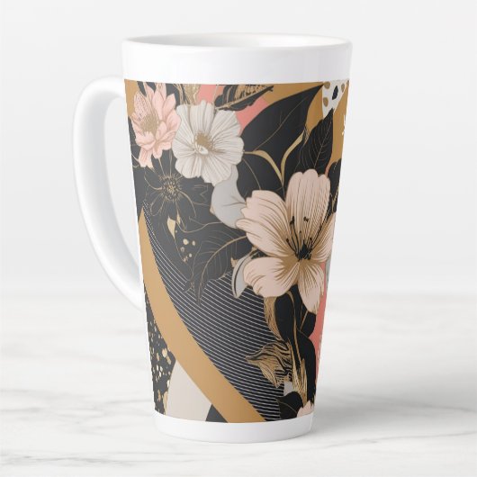 Floral Latte Mok (Linkerhoek)