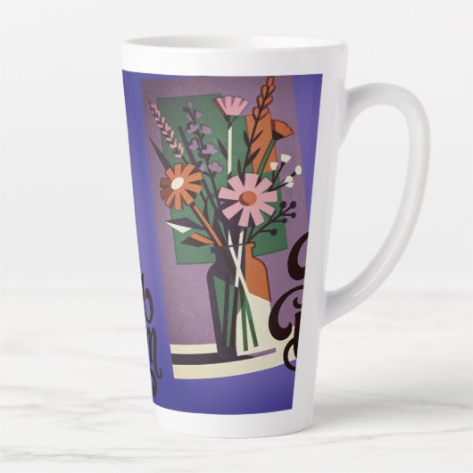 Floral Latte Mug  Mok (Rechts)