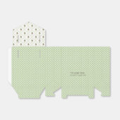 Floral Lattice and Polka Dots Favor Cadebox Bedankdoosjes (Uitgevouwen)