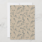 Floral Laurel Wreath Rehearsal Dinner Invite Bedankkaart (Achterkant)