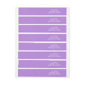 Floral Lavender Contemeigedhedendaagse kleur Gecoö Omwikkelbaar Adreslabel (Vel)