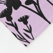 Floral Lavender Custom Baby Name Blessing Prayer Fleece Deken (Hoek)