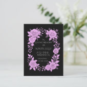 FLORAL LAVENDER. IN LOVING MEMORY KEEPSAKE,  BRIEFKAART (Staand voorkant)