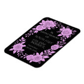 FLORAL LAVENDER. IN LOVING MEMORY KEEPSAKE,  MAGNEET (Linkerzijde)