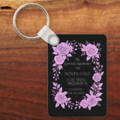 FLORAL LAVENDER. IN LOVING MEMORY KEEPSAKE,  SLEUTELHANGER (Voorkant)
