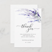 Floral Lavender Lila Botanical Wildflower Wedding