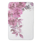 *~* Floral Lavender Magenta Hydrangea Romantic Badmat (Voorkant Verticaal)