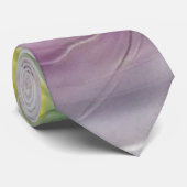 Floral-lavender Necktie |Trendy Floral Wedding Str Stropdas (Opgerold)