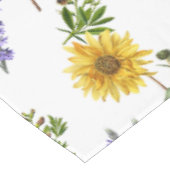 Floral Lavender Sunflower Greenery Tafelkleed (Gekanteld)