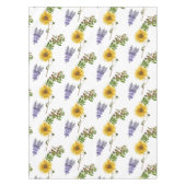 Floral Lavender Sunflower Greenery Tafelkleed (Voorkant)