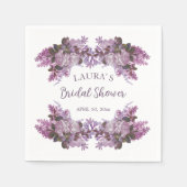 Floral Lavender Vrijgezellenfeest Servet (Voorkant)