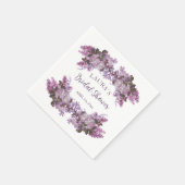 Floral Lavender Vrijgezellenfeest Servet (Hoek)