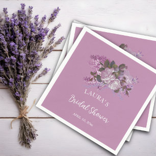 Floral Lavender Vrijgezellenfeest Servet