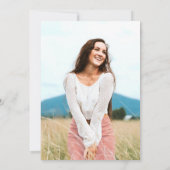 Floral Law School Graduation Party Foto Kaart (Achterkant)