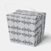Floral Leaf Design Bedankdoosjes (Achterkant)