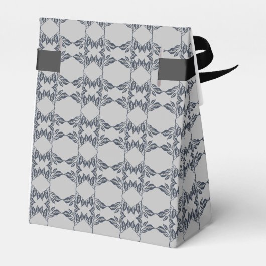 Floral Leaf Design Bedankdoosjes (Achterkant)