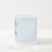 Floral leaf-Je bent mijn favoriet - grappige koffi Matglas Koffiemok (Center)