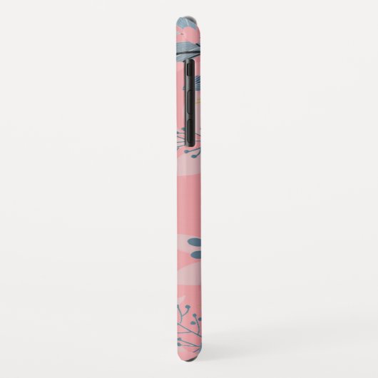  Floral Leaf Pattern Case-Mate iPhone Case (Achterkant/links)