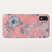 Floral Leaf Pattern Case-Mate iPhone Case (Achterkant (horizontaal))