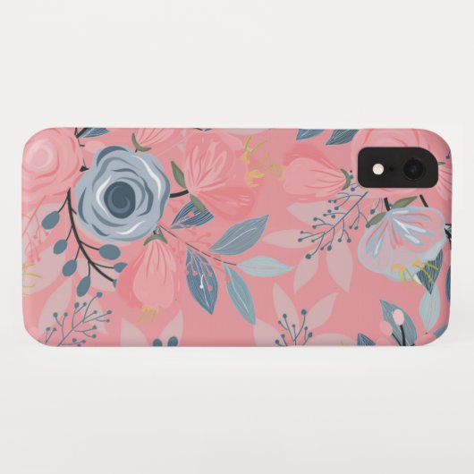  Floral Leaf Pattern Case-Mate iPhone Case (Achterkant (horizontaal))