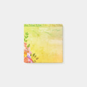 Floral Leaf Post-it Notes (Voorkant)