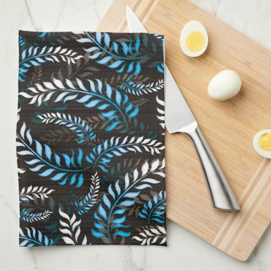 Floral Leaf Theedoek (Quarter Fold)