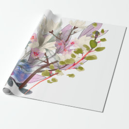 Floral Leaves Art – Elegant Flowers and Botanical Cadeaupapier