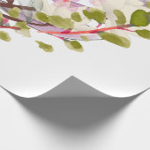 Floral Leaves Art – Elegant Flowers and Botanical Cadeaupapier (Hoek)