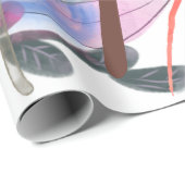 Floral Leaves Art – Elegant Flowers and Botanical Cadeaupapier (Rol Hoek)