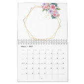 Floral, Leaves Gold Design Kalender (Mar 2027)