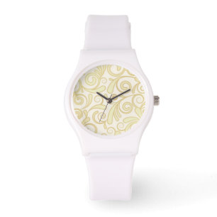 Floral leaves horloge