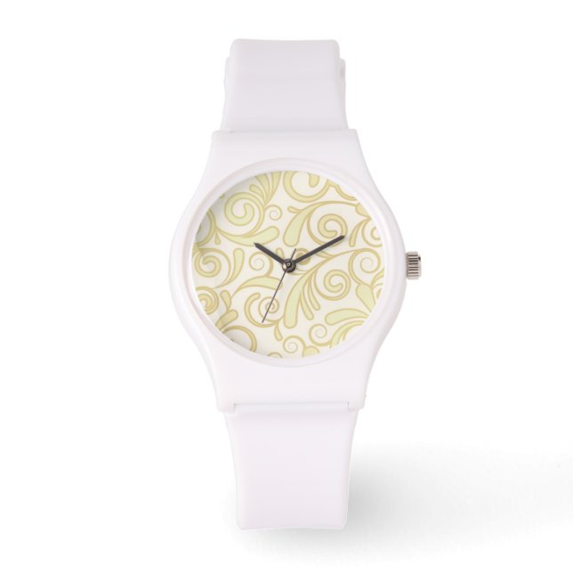Floral leaves horloge (Voorkant)