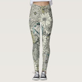 Floral-Leggings geïllustreerd Leggings (Voorkant)