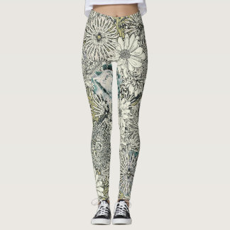 Floral-Leggings geïllustreerd Leggings