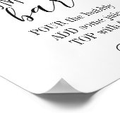 Floral Lemon Citrus Baby shower Mam-osa Bar Poster (Hoek)