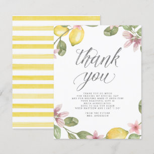 Floral Lemon Krans Vrijgezellenfeest Bedankt