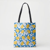 Floral Lemon Sketch Hand getekend - Canvas tas (Voorkant)
