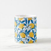 Floral Lemon Sketch Hand getekend - Koffie Mok (Center)