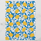 Floral Lemon Sketch Hand getekend - Papieren Blade (Voorkant)