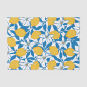 Floral Lemon Sketch Hand getekend - Tissue Paper Tissuepapier (Voorkant)