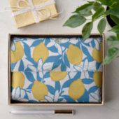 Floral Lemon Sketch Hand getekend - Tissue Paper Tissuepapier (Geschenk)