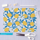 Floral Lemon Sketch Hand getekend - Tissue Paper Tissuepapier (Craft)