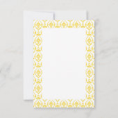 Floral Lemon Vrijgezellenfeest dank u Bedankkaart (Achterkant)