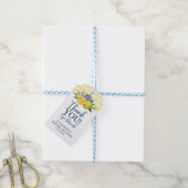 Floral Lemon Vrijgezellenfeest Dank u Cadeau Label Cadeaulabel (Met Touw)