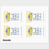 Floral Lemon Vrijgezellenfeest dank u Rechthoekige Sticker (Vel)