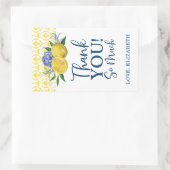 Floral Lemon Vrijgezellenfeest dank u Rechthoekige Sticker (Tas)
